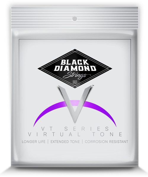 Black Diamond N477MB Black Coated Nickel Electric Guitar Strings, Medium (11-50)