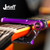 JStaff S1 Gliding Capo - Aluminum & Silicone Roller Capo for Acoustic Guitars Purple