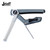 JStaff S1 Gliding Capo - Aluminum & Silicone Roller Capo for Acoustic & Classical Guitars Silver