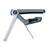 JStaff S1 Gliding Capo - Aluminum & Silicone Roller Capo for Acoustic & Classical Guitars Silver