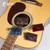RightOn!  Pick Pouch Keychain made with Vegan Leather for Guitarists Paisley Red