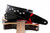 RightOn! Cat Guitar Strap – Playful Design with Paw Prints Black