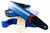 RightOn! Mojo Race-60 Guitar & Bass Strap made with Vegan Leather – Stylish and Comfortable  - Blue