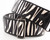 RightOn! Zebra Guitar Strap – Vegan Faux Leather Design