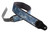 RightOn! Paisley Velvet-70 Wide Genuine Leather Guitar Strap BLUE