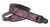 RightOn! Paisley Velvet-70 Wide Genuine Leather Guitar Strap BURGUNDY