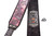 RightOn! Paisley Velvet-70 Wide Genuine Leather Guitar Strap BURGUNDY