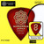MASTER 8 JAPAN INFINIX Hard Grip Teardrop 0.8mm Pick – Clear Red