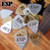 ESP PD-HL10 1.0mm Silver Triangle Guitar Pick, 1 Piece