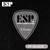 ESP PT-HL10 1.0mm Silver Teardrop Guitar Pick, 1 Piece