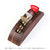 PYLON Black Walnut Spring Guitar Pick Holder + Dunlop Combo B — 12 Thick Picks & Case