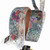 Live Line Blooming Series Vintage Leather Guitar Strap — Glitter Black Floral, Made in Japan