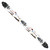 Live Line Chirimen Series Bass Strap — Yoroi Kabuto 7cm Wide, Made in Japan