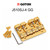 Gotoh J510SJ-4 Quick-Release 4-String Bass Bridge Steel Saddles Gold (J510SJ-4-GG)