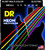DR Strings NMCE-9 Hi-Def Neon Multi-Color Light Electric Guitar Strings 09-42
