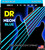 DR Strings NBE-9 Hi-Def Neon Blue Colored Light Electric Guitar Strings 09-42
