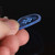 Gravity Sunrise Standard 2.0mm Blue Master Finish Guitar Pick, Multi-Hole Grip