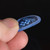 Gravity Sunrise Big Mini 2.0mm Blue Master Finish Guitar Pick, Multi-Hole Grip