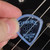 Gravity Sunrise Big Mini 2.0mm Blue Master Finish Guitar Pick, Multi-Hole Grip