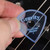 Gravity Sunrise Standard 2.0mm Blue Master Finish Guitar Pick, Round Hole Grip