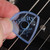 Gravity Sunrise Big Mini 2.0mm Blue Master Finish Guitar Pick, Round Hole Grip
