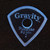 Gravity Sunrise Big Mini 2.0mm Blue Master Finish Guitar Pick, Round Hole Grip