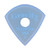 Gravity Sunrise Mini (Jazz) 2.0mm Blue Master Finish Guitar Pick, Round Hole Grip