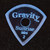 Gravity Sunrise Mini (Jazz) 2.0mm Blue Master Finish Guitar Pick, Round Hole Grip