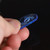 Gravity Sunrise Standard 2.0mm Blue Polished Guitar Pick, Round Hole Grip