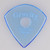 Gravity Sunrise Standard 2.0mm Blue Polished Guitar Pick, Round Hole Grip