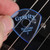 Gravity Sunrise Standard 2.0mm Blue Polished Guitar Pick, Round Hole Grip
