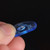 Gravity Sunrise Big Mini 2.0mm Blue Polished Guitar Pick, Round Hole Grip