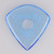 Gravity Sunrise Big Mini 2.0mm Blue Polished Guitar Pick, Round Hole Grip