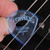Gravity Sunrise Standard 2.0mm Blue Polished Guitar Pick, Elipse Hole Grip