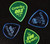 Gravity 003 Big Mini 2.0mm Blue Polished Guitar Pick, Multi-Hole Grip