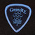 Gravity Classic Big Mini 2.0mm Blue Master Finish Guitar Pick, Multi-Hole Grip