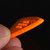 Gravity Stealth Standard 3.0mm Orange Polished Guitar Pick, Multi-Hole Grip