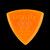 Gravity Stealth Standard 3.0mm Orange Polished Guitar Pick, Multi-Hole Grip