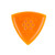 Gravity Stealth Mini (Jazz) 3.0mm Orange Polished Guitar Pick, Multi-Hole Grip