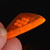 Gravity Stealth Mini (Jazz) 3.0mm Orange Polished Guitar Pick, Multi-Hole Grip