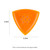Gravity Stealth Mini (Jazz) 3.0mm Orange Polished Guitar Pick, Multi-Hole Grip