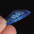 Gravity Stealth Mini (Jazz) 2.0mm Blue Polished Guitar Pick, Multi-Hole Grip