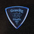 Gravity Stealth Mini (Jazz) 2.0mm Blue Polished Guitar Pick, Multi-Hole Grip