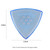 Gravity Stealth Mini (Jazz) 2.0mm Blue Polished Guitar Pick, Multi-Hole Grip