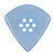 Gravity Sunrise Mini (Jazz) 2.0mm Blue Polished Guitar Pick, Multi-Hole Grip