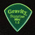 Gravity Sunrise Mini (Jazz) 1.5mm Fluorescent Green Polished Guitar Pick