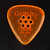 Gravity Classic Big Mini 3.0mm Orange Polished Guitar Pick, Multi-Hole Grip