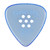 Gravity Classic Big Mini 2.0mm Blue Polished Guitar Pick, Multi-Hole Grip