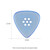 Gravity Classic Big Mini 2.0mm Blue Polished Guitar Pick, Multi-Hole Grip