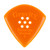 Gravity Sunrise Standard 3.0mm Orange Polished Guitar Pick, Multi-Hole Grip